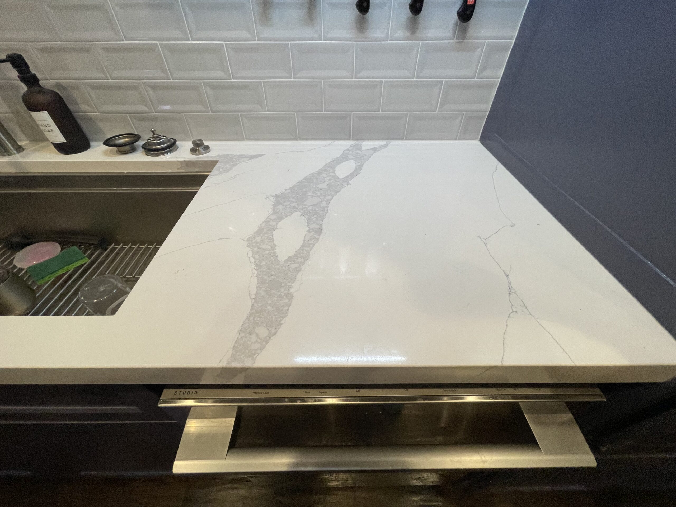 Kitchen quartz countertop installation highland village
