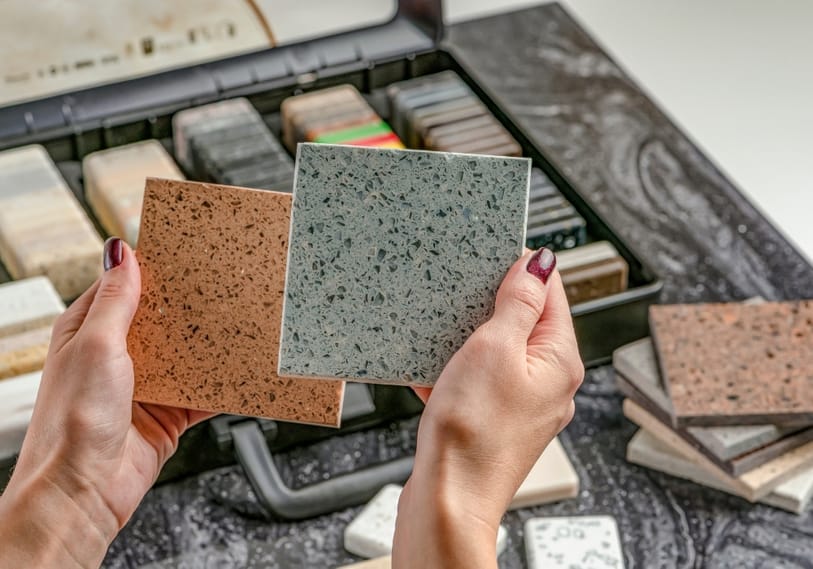 Luxury quartz countertops in highland village