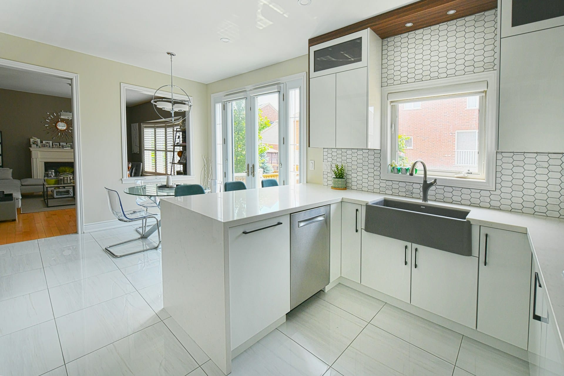 kitchen quartz countertop installation in flower mound